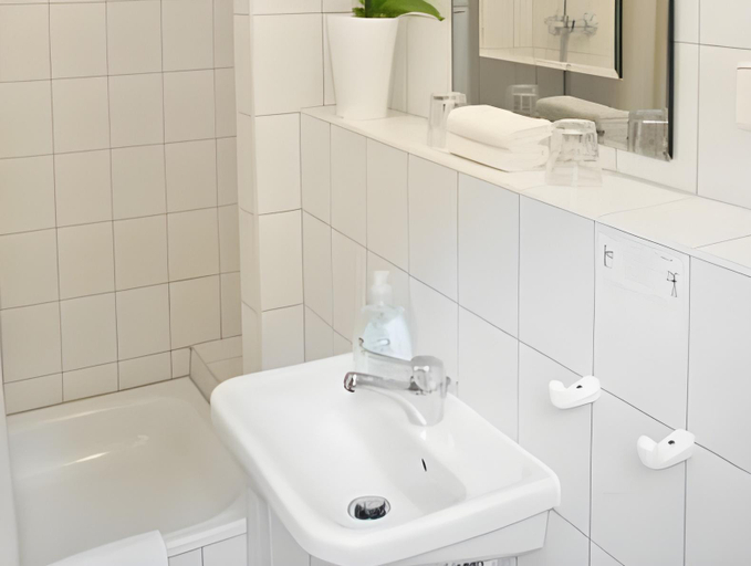 Bathroom 4, Hotel garni Grundmuhle, Sächsische Schweiz-Osterzgebirge