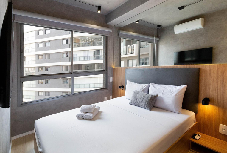 Bedroom 2, Easy Star - Nex One Itaim - Apartamentos no Itaim, São Paulo