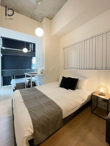 Bedroom 2, bHOTEL Nekoyard - Modern Loft Studio Near Peace Park & City Center, Hiroshima