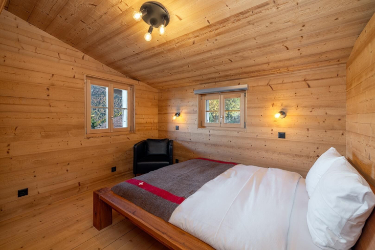 Bedroom 2, Chalet Les Aragnes Family Chalet La Tzoumaz, Martigny