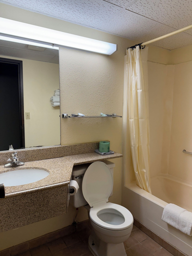 Bathroom, Peddlers Inn Motel, Grant
