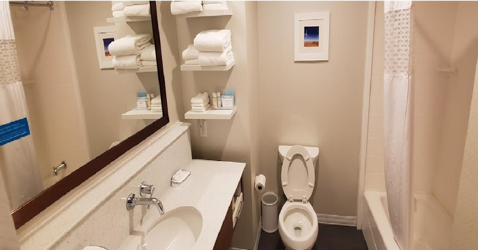 Bathroom 3, Hampton Inn Snyder TX, Scurry
