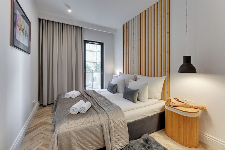 Bedroom 3, Aura III & Parking by Downtown Apartments, Gdańsk City