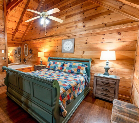 Bedroom 3, Bean Pot 1 Bedroom Cabin by RedAwning, Sevier