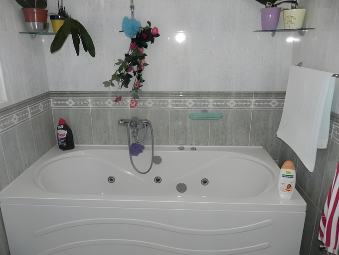 Bathroom 4, Stosic double rooms with garden, Rovinj