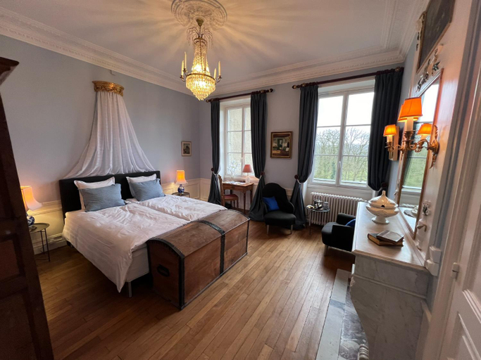 Bedroom 2, Chateau du Gue aux Biches, Orne