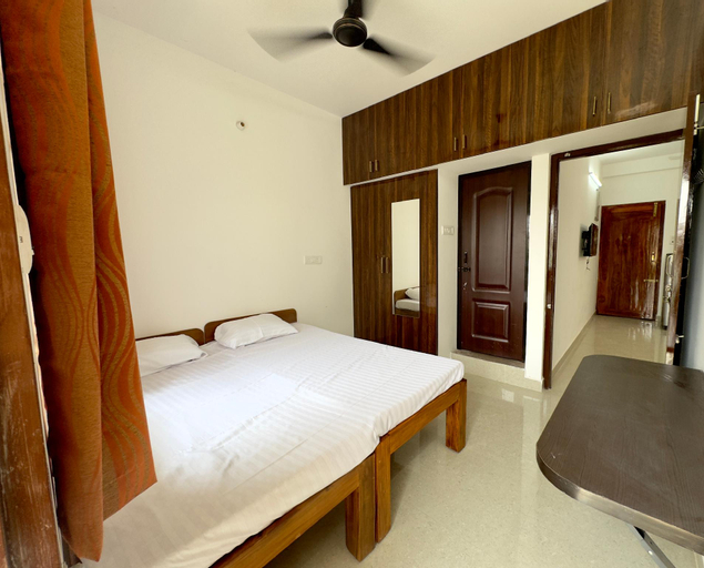 Bedroom 1, Sishya Hotels & Service Apartment Thoraipakkam, Chennai OMR, IT Expressway, Kancheepuram