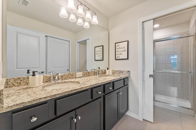 Bathroom 4, 117 JW - 5BR Resort Townhome: Private Pool, Polk