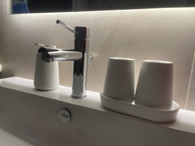 Bathroom, Vacation Vibes - Modern Apartment in Golem near sea, Kavajës