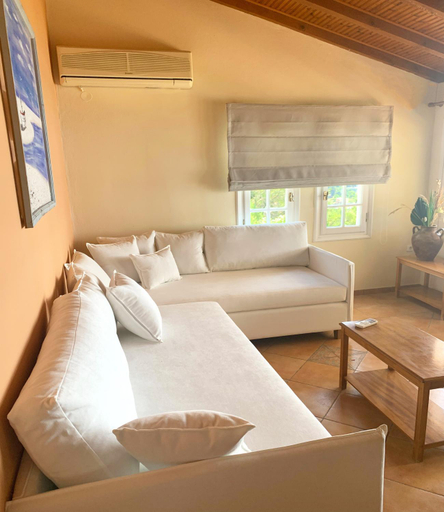 Bedroom 4, Natalia Loft Apartment C with panoramic sea views of Agios Gordios bay, Ionian Islands