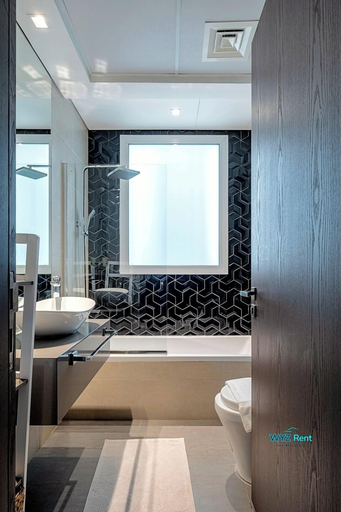 Bathroom 2, Charming 1 BR in AG Tower - Canal Views, Dubai