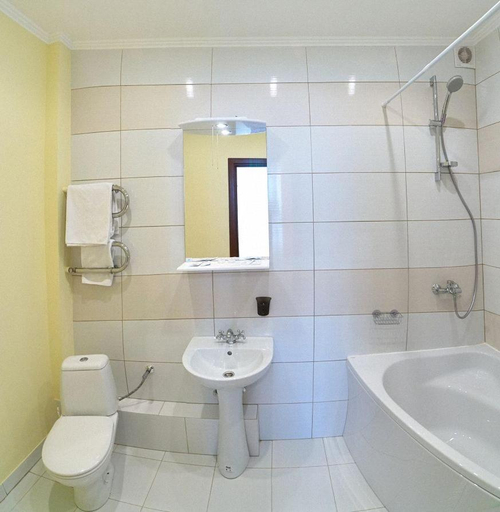 Bathroom 5, Апартаменти в Готелі в центрі Трускавця - 50 м до центрального бювету, Drohobyts'ka