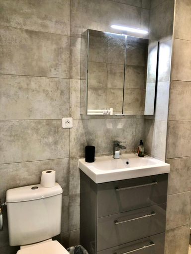 Bathroom 2, Charmant Studio Independant Le Broc avec parking prive, Alpes-Maritimes
