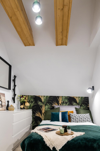 Bedroom, OW Mewa domki apartamenty nad jeziorem, Nysa