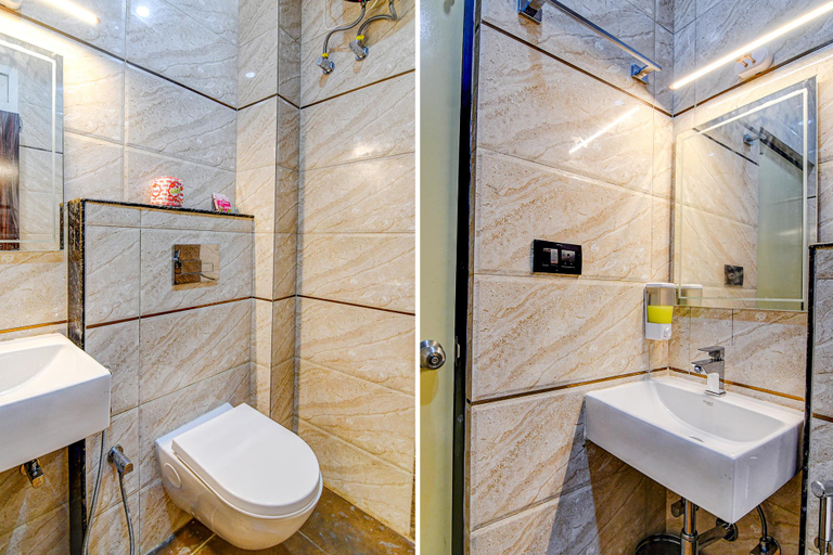 Bathroom 4, FabHotel Royal Park Inn - Nr. Eden Garden Stadium, Kolkata