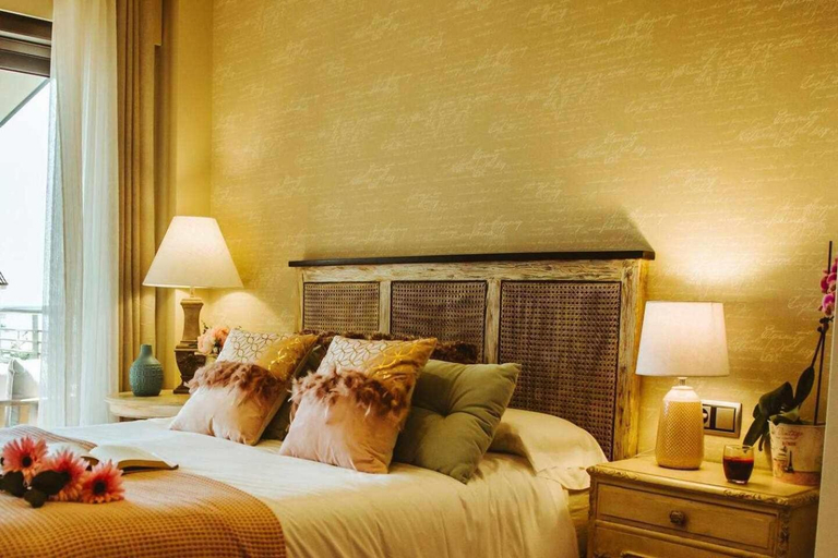 Bedroom 3, Villa in Sanxenxo with Sea View Pool, Pontevedra