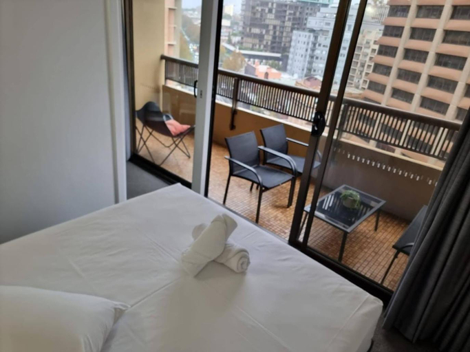 Bedroom 2, Accommodation Sydney City Centre 1 Bedroom Apartment with Balcony, Sydney