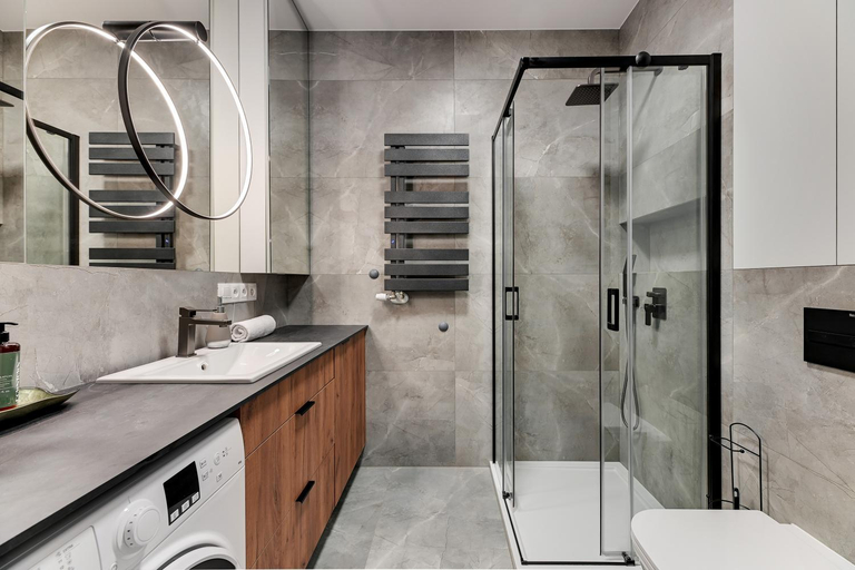 Bathroom 3, Doki Living & Foodhall by Downtown Apartments, Gdańsk City