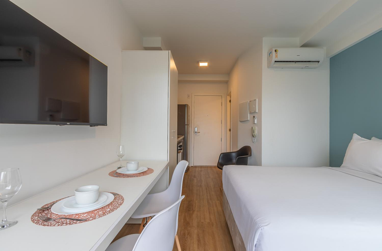 Bedroom 3, Predio completo com piscina perto de estacao de metro no Centro de Sao Paulo - Setin Downtown Praca , São Paulo