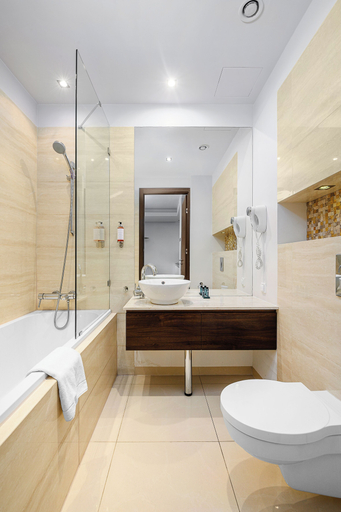 Bathroom 4, ShortStayPoland Platinum Towers Skyline, Warsaw