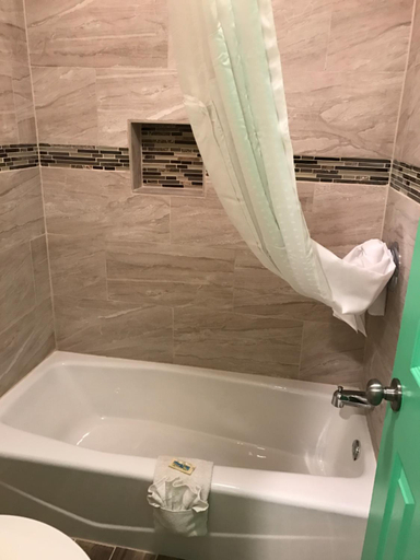 Bathroom 4, Budget Inn, Pettis