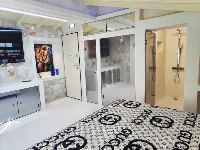 Bedroom 3, Luna Luxury Apartment in Polychrono, Central Macedonia