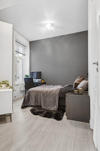 Bedroom 2, Elegant private room Oslo Central - Grunerløkka 1km from Oslo S Station, Oslo