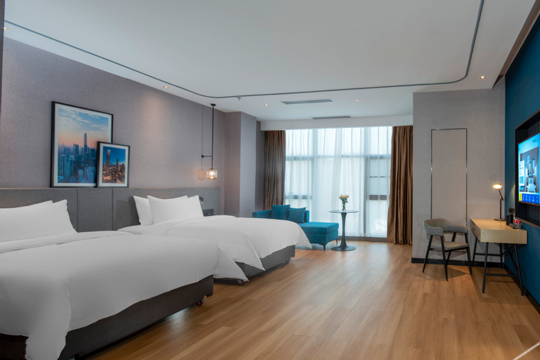 Bedroom 2, Country Inn & Suites by Radisson Foshan Zumiao Lingnan Xintiandi, Foshan
