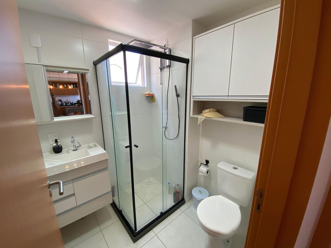 Bathroom, Apto Vila Açoriana - Barra Velha - SC, Barra Velha