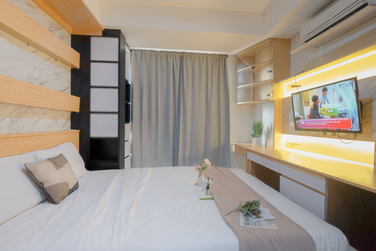 Bedroom 4, Homey and Comfortable Studio Apartment at Daan Mogot City By Travelio, Jakarta Barat