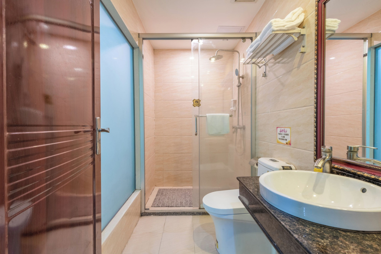 Bathroom 4, Huahang Hotel - Free airport shuttle bus, Guangzhou