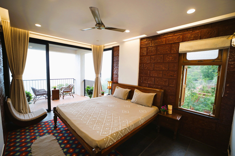 Bedroom 3, Par-X - Villa Sukoon - 3BHK Valley View, Satara