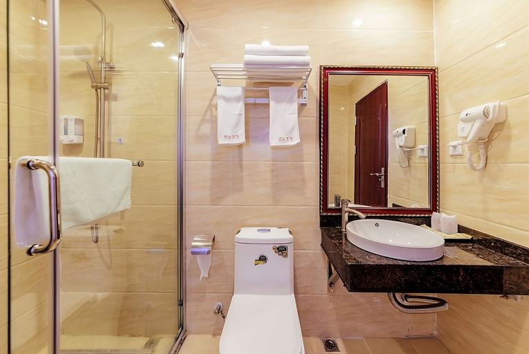 Bathroom 4, Huahang Hotel - Free airport shuttle bus, Guangzhou