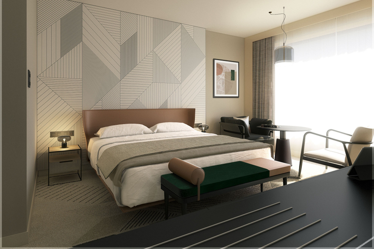 Bedroom, Sheraton Bordeaux Airport, Gironde