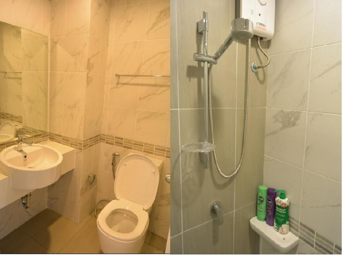 Bathroom, LPN Cha-am Beachfront Wifi 10m toBeach 1BR ติดทะเล, Cha-Am