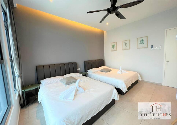 Bedroom 2, Melaka {Atlantis Suite} City-View/ 10Pax/5Bed, Malacca City