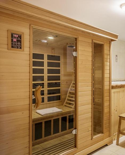 Sauna, Rezydencja Gubalowka sauna widok, Tatra
