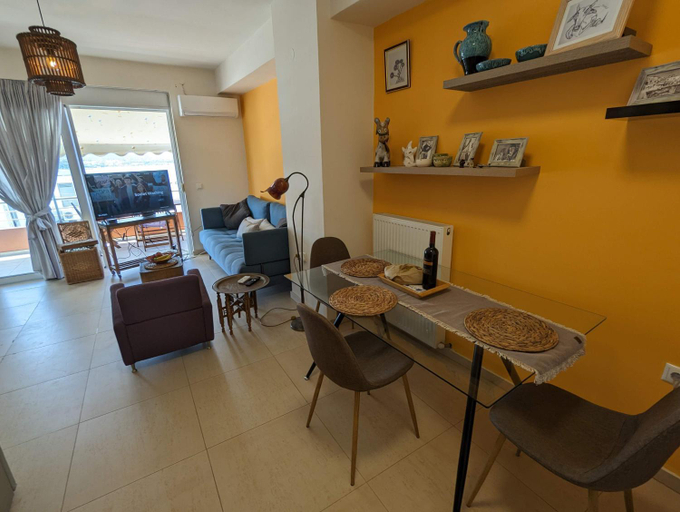 Shared lounge/TV area, Tamar's place, Crete