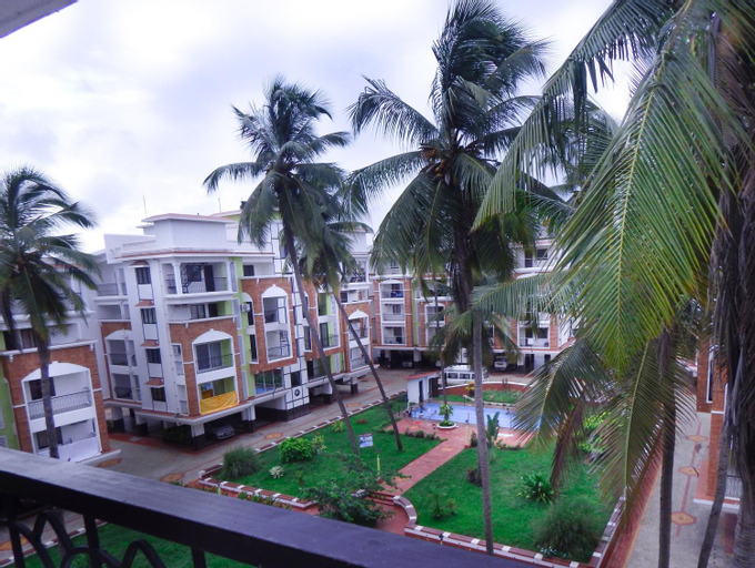 2BHK -Balcony & Pool View -Monarch Palms, Cadolim, North Goa