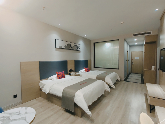 Bedroom 4, Junyi selected hotel (leting bus terminal store), Tangshan