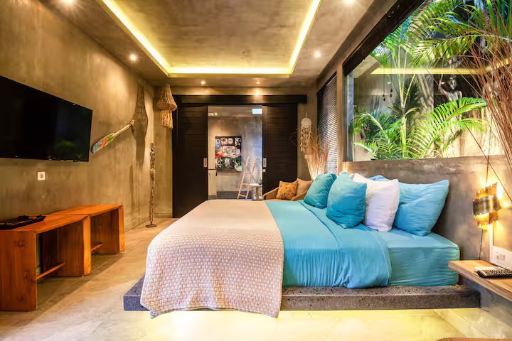 Bedroom 3, Villa Mette - Splendid Villa 3Br 200m to the Brawah beach, Badung