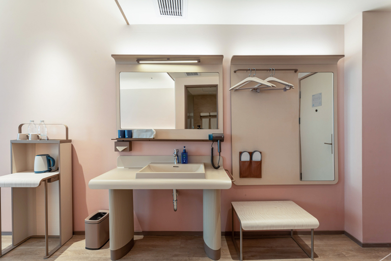 Bathroom 3, Hanting Hotel Tongling Zongyang Binjiang Modern City, Anqing