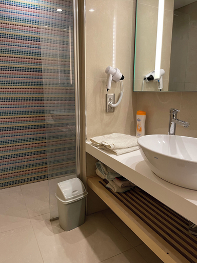 Bathroom 3, studio unit with pool and gym, Kartal