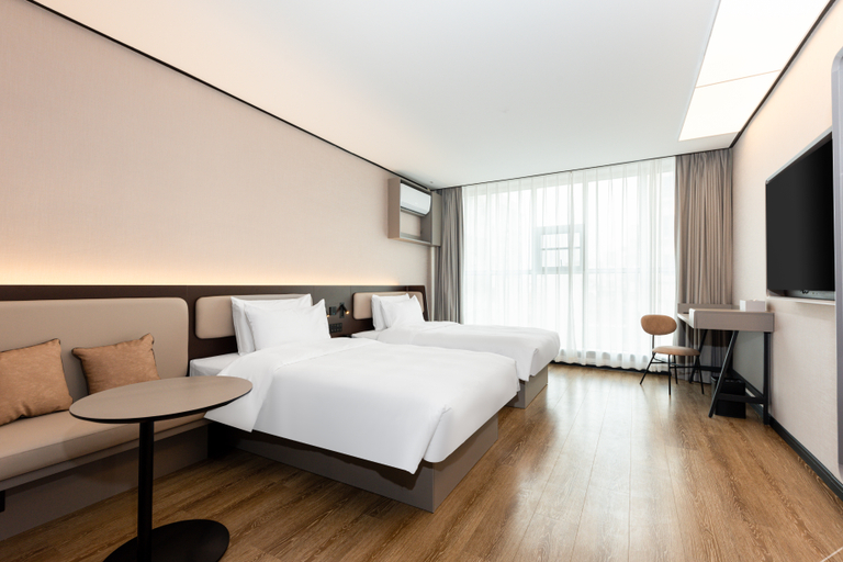 Bedroom 2, Hanting Hotel Huanggang Huangmei County, Huanggang