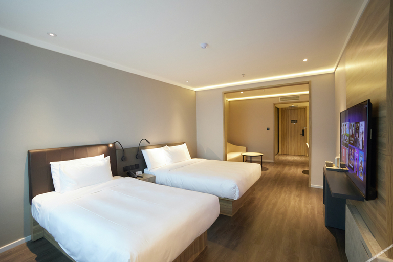 Bedroom 2, Hanting Hotel Anshan Tiexi Suning Plaza, Anshan