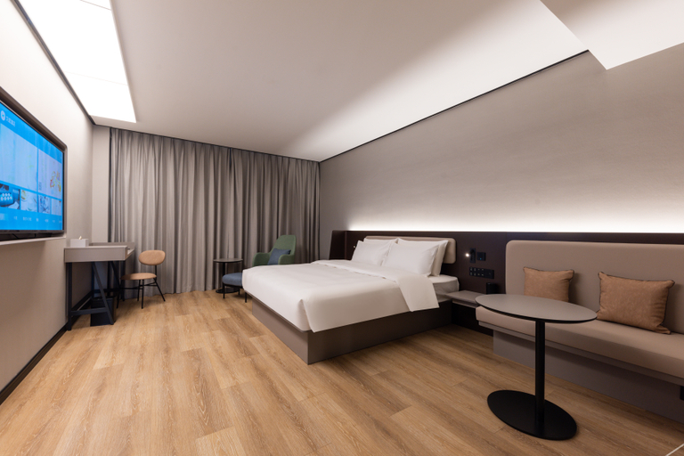 Bedroom 2, Hanting Hotel Huanggang Huangmei County, Huanggang
