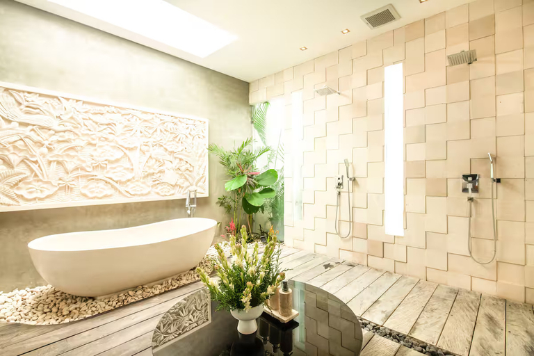 Bathroom 5, Villa Mette - Splendid Villa 3Br 200m to the Brawah beach, Badung