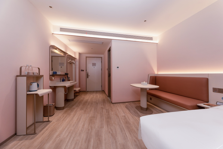 Bedroom 2, Hanting Hotel Tongling Zongyang Binjiang Modern City, Anqing
