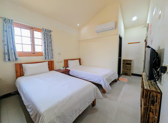 Bedroom 2, 芹壁梅好石屋 Mayhao Stone House, Lienkiang (Matsu Islands)