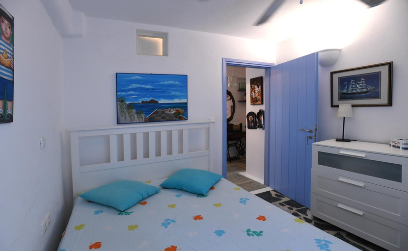 Bedroom 2, Tinos Traditional Sea Side Villa, South Aegean